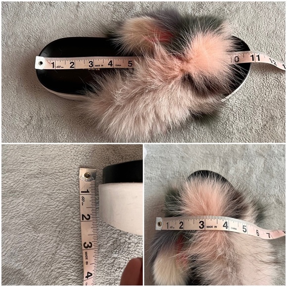 Stuart Weitzman Sublime Flat Fox Fur Leather Slide Sandal Carnival Furmania 8.5 - Picture 15 of 15